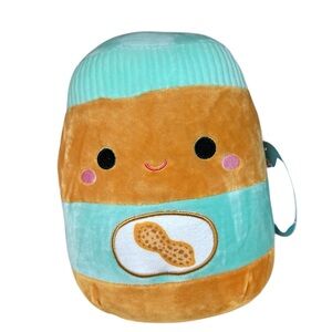 Squishmallows Antoine Peanutbutter 8” Stuffed Food Squad Plush Toy Kellytoy  NWT